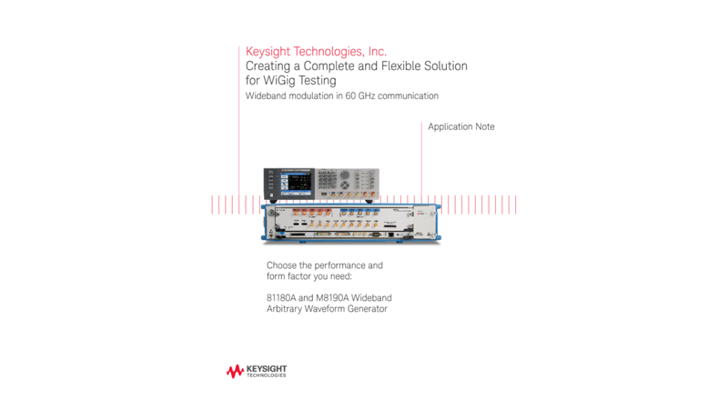Complete Wireless Gigabit (WiGig) Test Solution